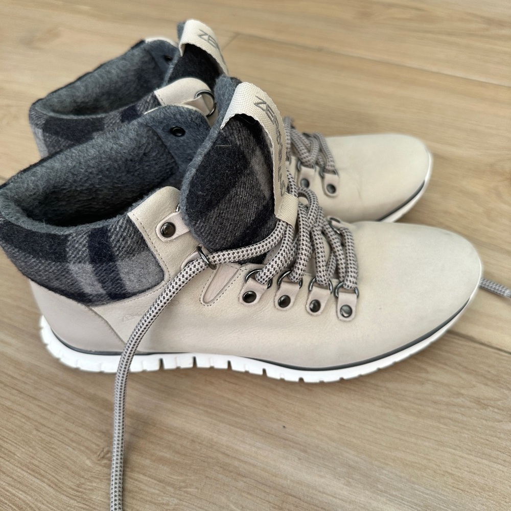 Cole Haan Women's ZeroGrand Waterproof Hiking Boots - White